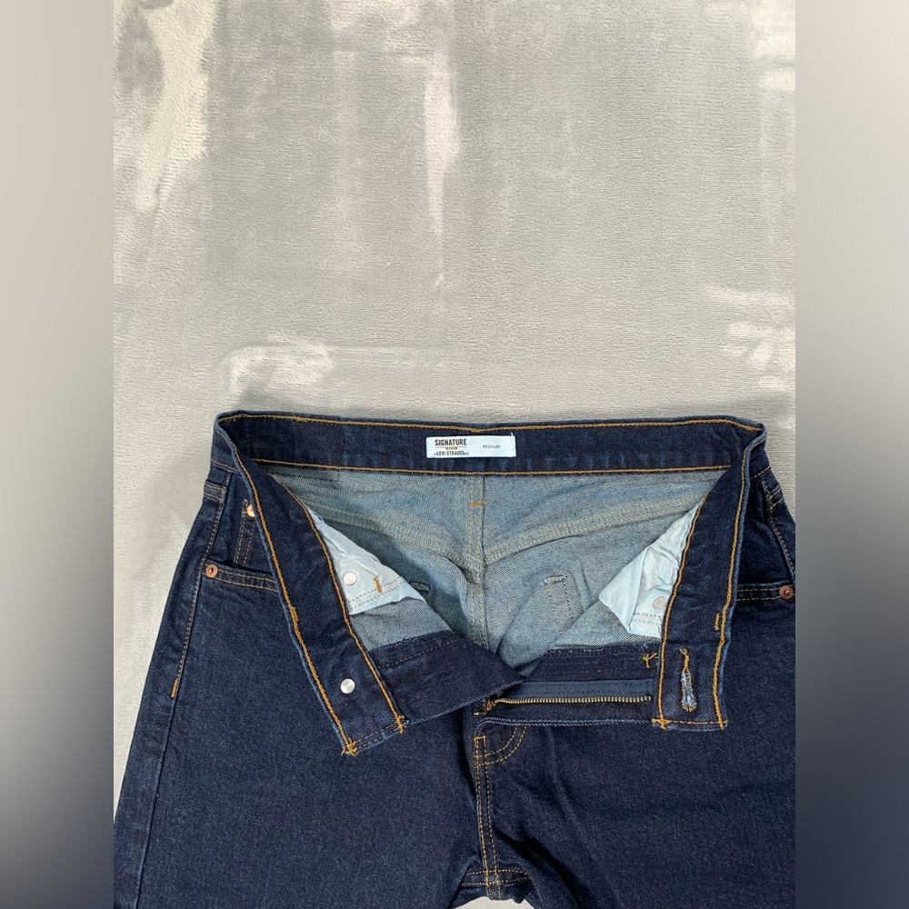 Levi's Dark Indigo Straight Jeans - Picture 9 of 16